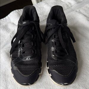 Stella McCartney x Adidas Black Athletic Lace-Up Sneakers